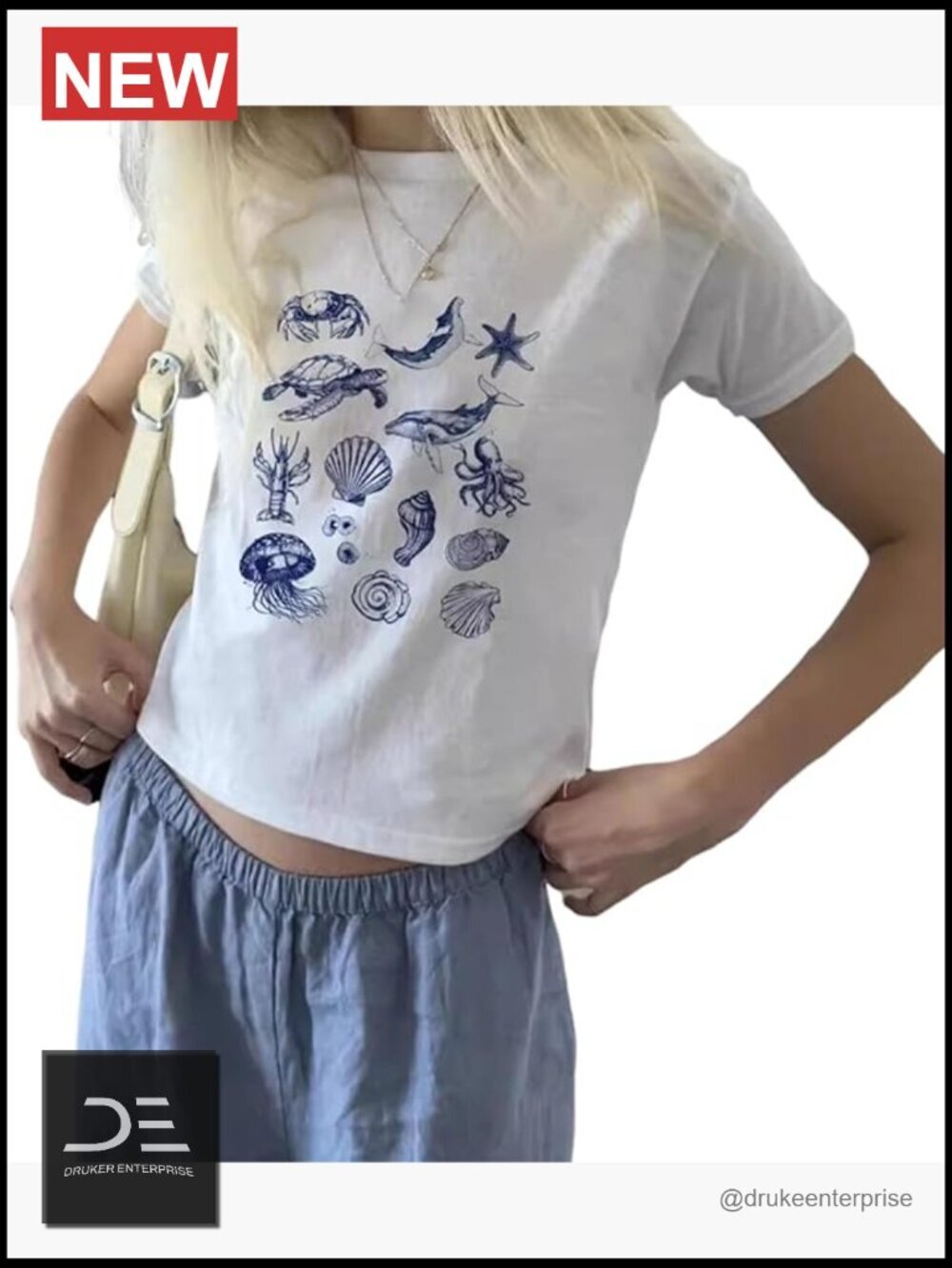Y2k Fruit Print Crop Top T-Shirt Slim Fit Vintage Aesthetic